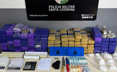 Criciúma retira 150 kg de drogas de circulação e bate recorde histórico