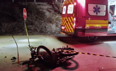 Motociclista de 17 anos morre após acidente em Urussanga