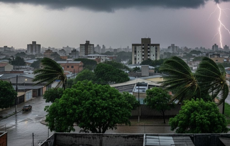 Temporal com raios e vento forte ameaça Criciúma e região nas próximas horas