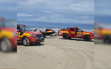Corpo de homem desaparecido em praia de Passo de Torres é localizado