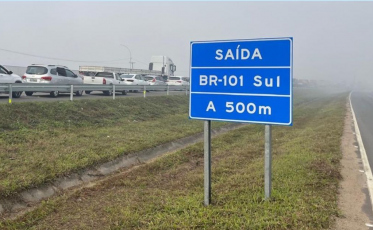 Colisão na BR-101 mata motociclista em SC