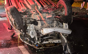 Capotamento na SC-108 deixa motorista ferido