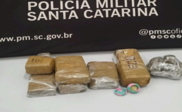 Homem é preso com 3 kg de maconha em Criciúma