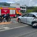 Sargento morre após acidente entre carro e moto em Gravatal