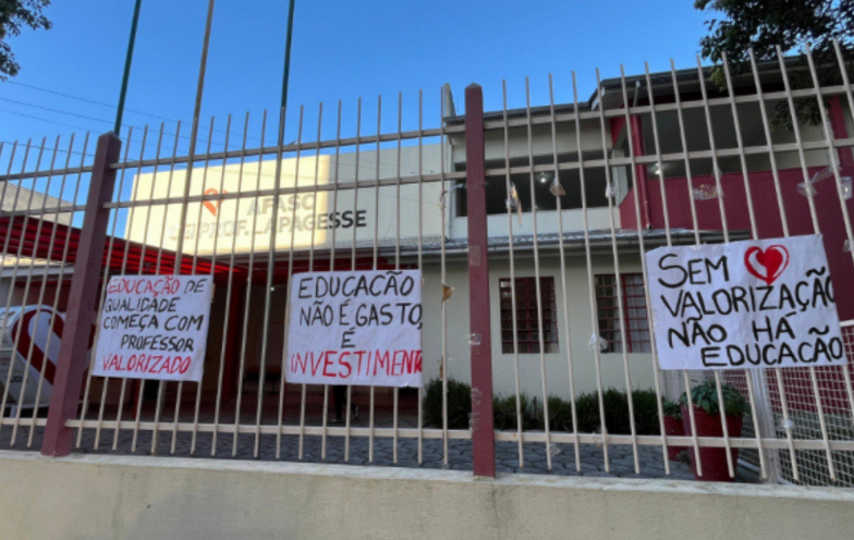 Afasc: Greve dos professores atinge 90% de adesão em Criciúma
