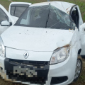 Idosa de 75 anos fica ferida após capotamento na Via Rápida 