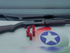 Carabina calibre 12 é apreendida após denúncia de disparos em Orleans