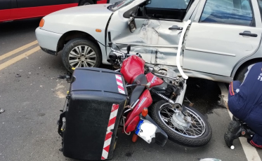 Acidente deixa motociclista gravemente ferido em Içara