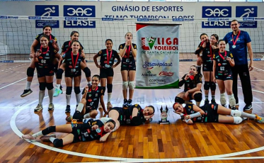 Vôlei de Forquilhinha é vice-campeão da Série Prata da Liga de SC