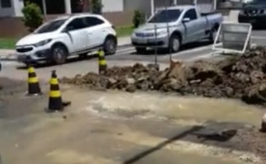 Região Central de Criciúma sem água durante a tarde (VÍDEO)