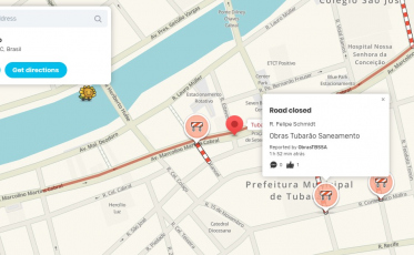 Trechos em obras serão avisadas pelo aplicativo Waze em Tubarão