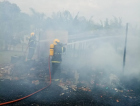 Casa é destruída em incêndio em Turvo