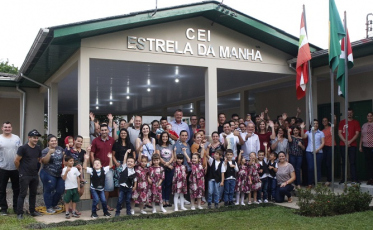 Reforma do CEI Estrela da Manhã é entregue em Forquilhinha