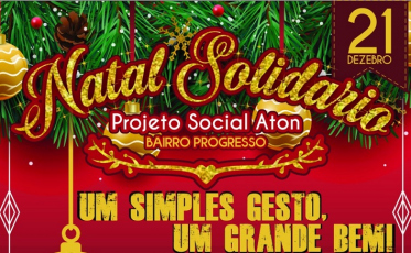Projeto Aton realiza Natal Solidário na Praça CEU neste sábado