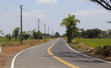 Rodovia Francisco Ricken recebe mais 540 metros de asfalto em Forquilhinha