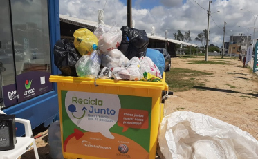  Campanha Recicla Junto Rincão recolheu 373 kg de plástico