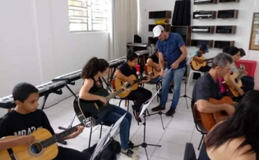 Oficinas de música vão ser realizadas com aulas virtuais em Forquilhinha