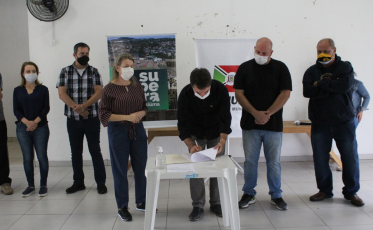 Governo de Criciúma autoriza obras e inaugura pavimentações em bairros