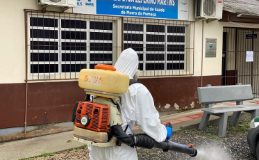Morro da Fumaça: Unidade de Saúde passa por desinfecção e sanitização