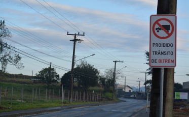 A partir de setembro, veículos pesados proibidos na Rodovia Tranquilo Sartor