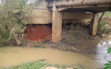 Cabeceira da ponte que liga Barracão à Sanga Funda passa por recuperação