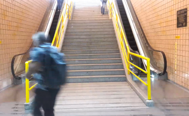 Tarde de manutenção nas escadas rolantes do terminal central 