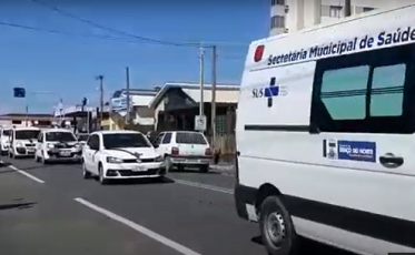 Em Morro da Fumaça, homenagem a servidor da saúde que morreu de Covid-19 (VÍDEO)