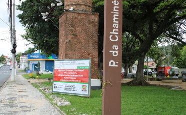Praça da Chaminé de Criciúma passa por revitalização