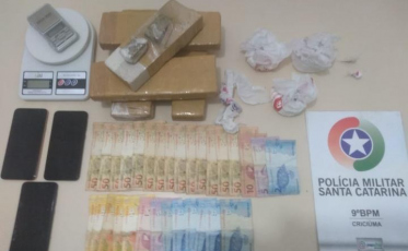 Neste ano mais de 67 kg de drogas foram apreendidos pelo 9º BPM