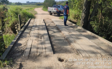 Defesa Civil de Içara faz vistoria em pontes