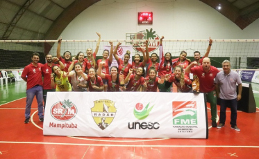 Vôlei feminino de Criciúma é campeão Catarinense Sub-20 