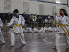 Atletas de karatê de Criciúma passam por exame para troca de faixa
