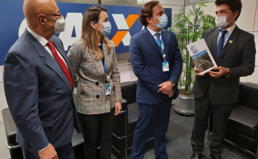 Em Brasília, prefeito Clésio Salvaro garante recursos para aniversário da cidade