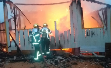 Fogo destrói residência no Sul do estado