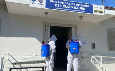 Unidades de Saúde passam por sanitização