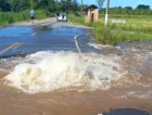 Novo rompimento de adutora pode comprometer abastecimento na região (VÍDEO)