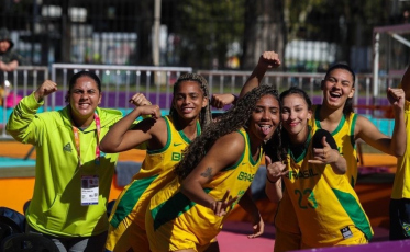 Atleta do Mampituba é bronze no Sul-Americano de basquete 3x3 com o Brasil