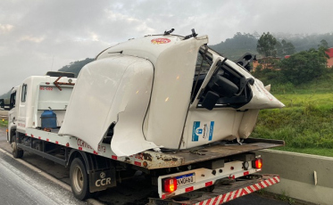 BR-101: Pista é liberada após grave acidente em Jaguaruna (FOTOS E VÍDEO)