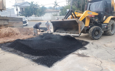 Operação Tapa-Buracos segue com os trabalhos de recuperação asfáltica em Cocal do Sul