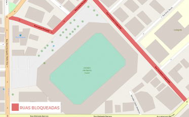 Trânsito nos arredores do estádio Heriberto Hülse passa por mudanças neste sábado