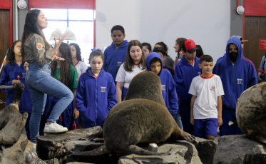 Alunos da Escola José Contim Portella visitam a Unesc em ação para promover a sustentabilidade