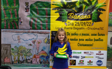 Alunos da rede municipal de Criciúma são premiados no concurso da Bananicultura