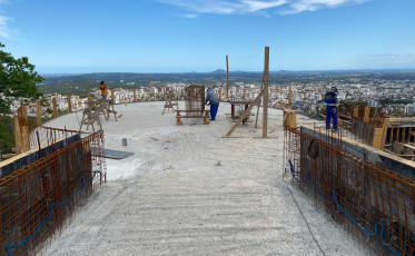 Mirante: Obras avançam pelas plataformas inferiores em Criciúma