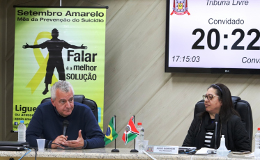 Setembro Amarelo: Precisamos falar de suícidio e a Câmara dá voz ao CVV 