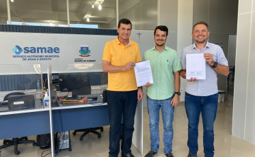 Morro da Fumaça recebe primeira parte do projeto do Sistema de Esgotamento Sanitário