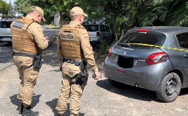 Assalto à joalheria: PM localiza veículo utilizado em fuga