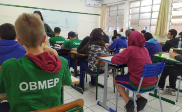 Estudantes da rede municipal de ensino de Criciúma participaram da segunda fase da 18º Obmep