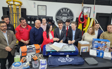 Governo de Criciúma entrega equipamentos médico-hospitalares ao Sarasul/Saer