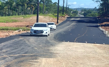 Pavimentação da rodovia na Linha Cabral entra em fase de conclusão