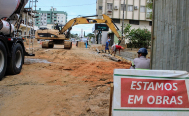 Obras do canal auxiliar estão perto do fim no bairro Santa Bárbara